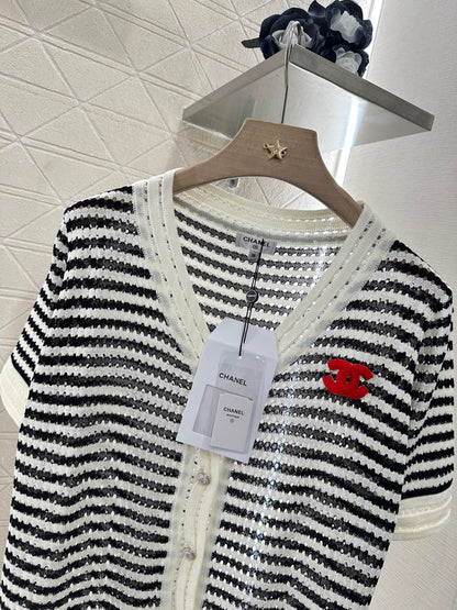 ♥2025 new product Knitted short-sleeved cardigan