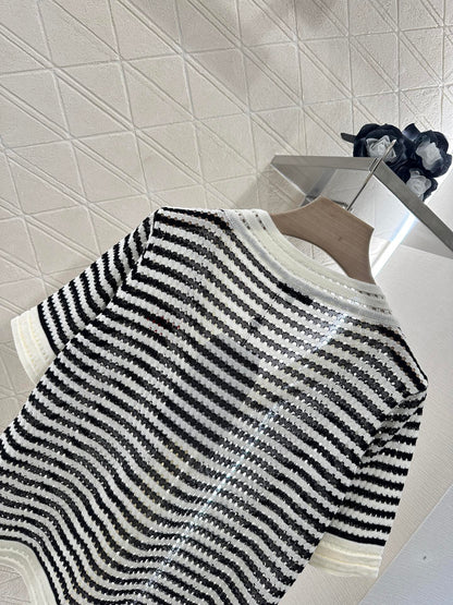 ♥2025 new product Knitted short-sleeved cardigan