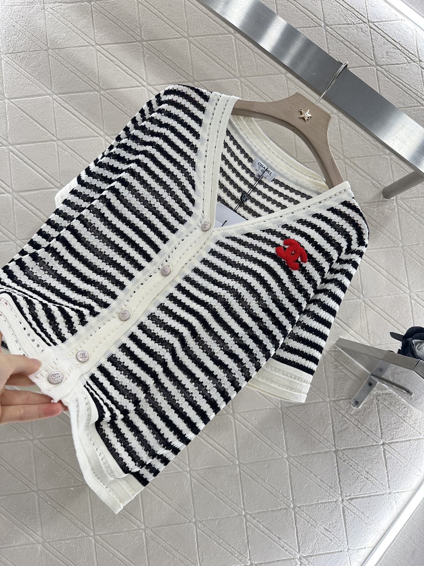 ♥2025 new product Knitted short-sleeved cardigan
