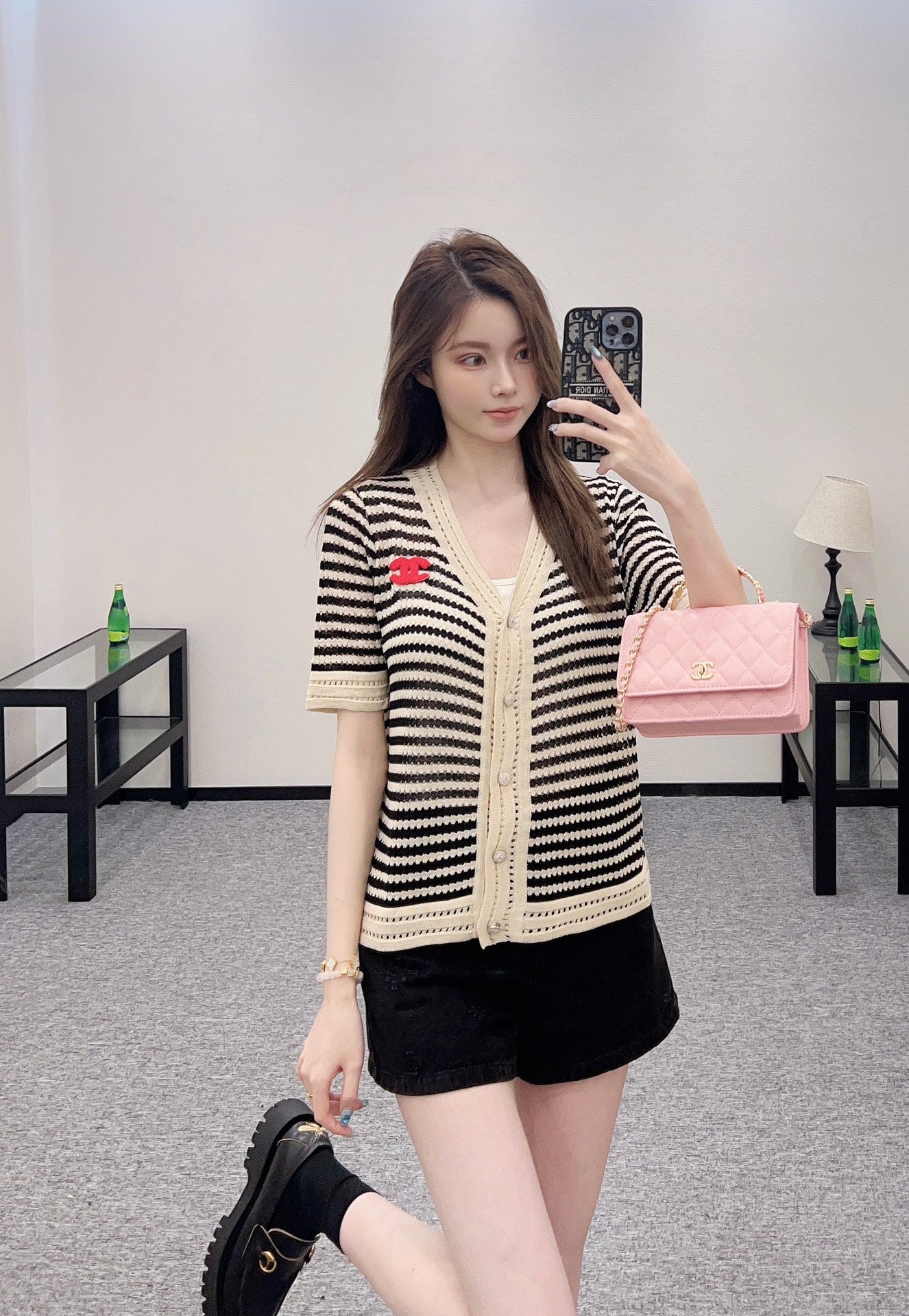 ♥2025 new product Knitted short-sleeved cardigan