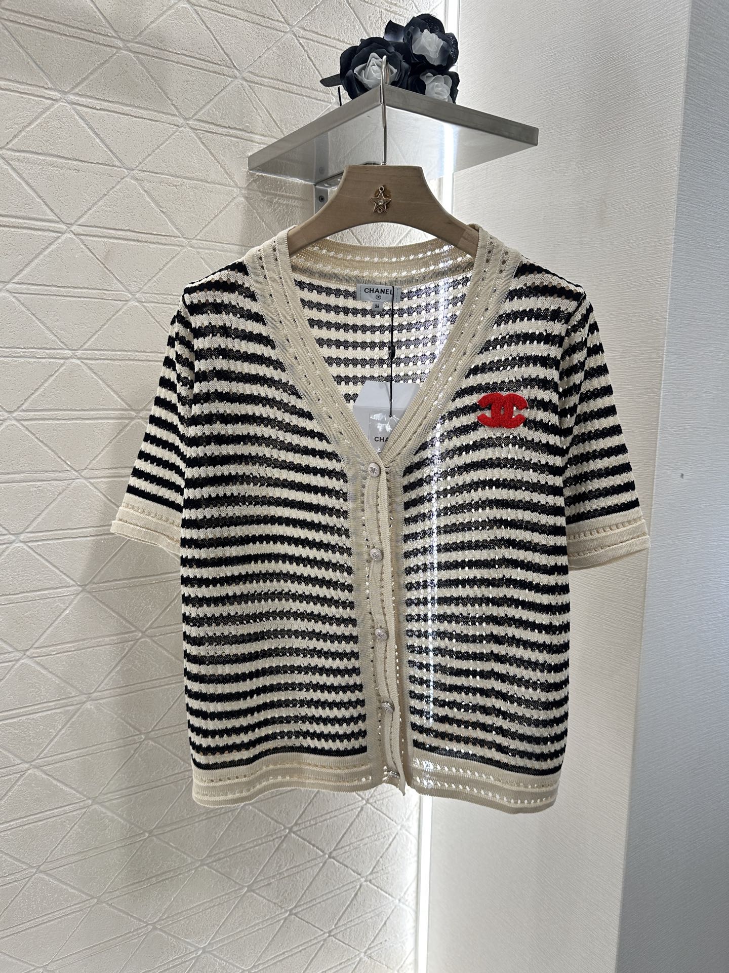 ♥2025 new product Knitted short-sleeved cardigan
