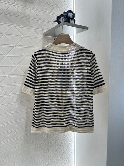 ♥2025 new product Knitted short-sleeved cardigan