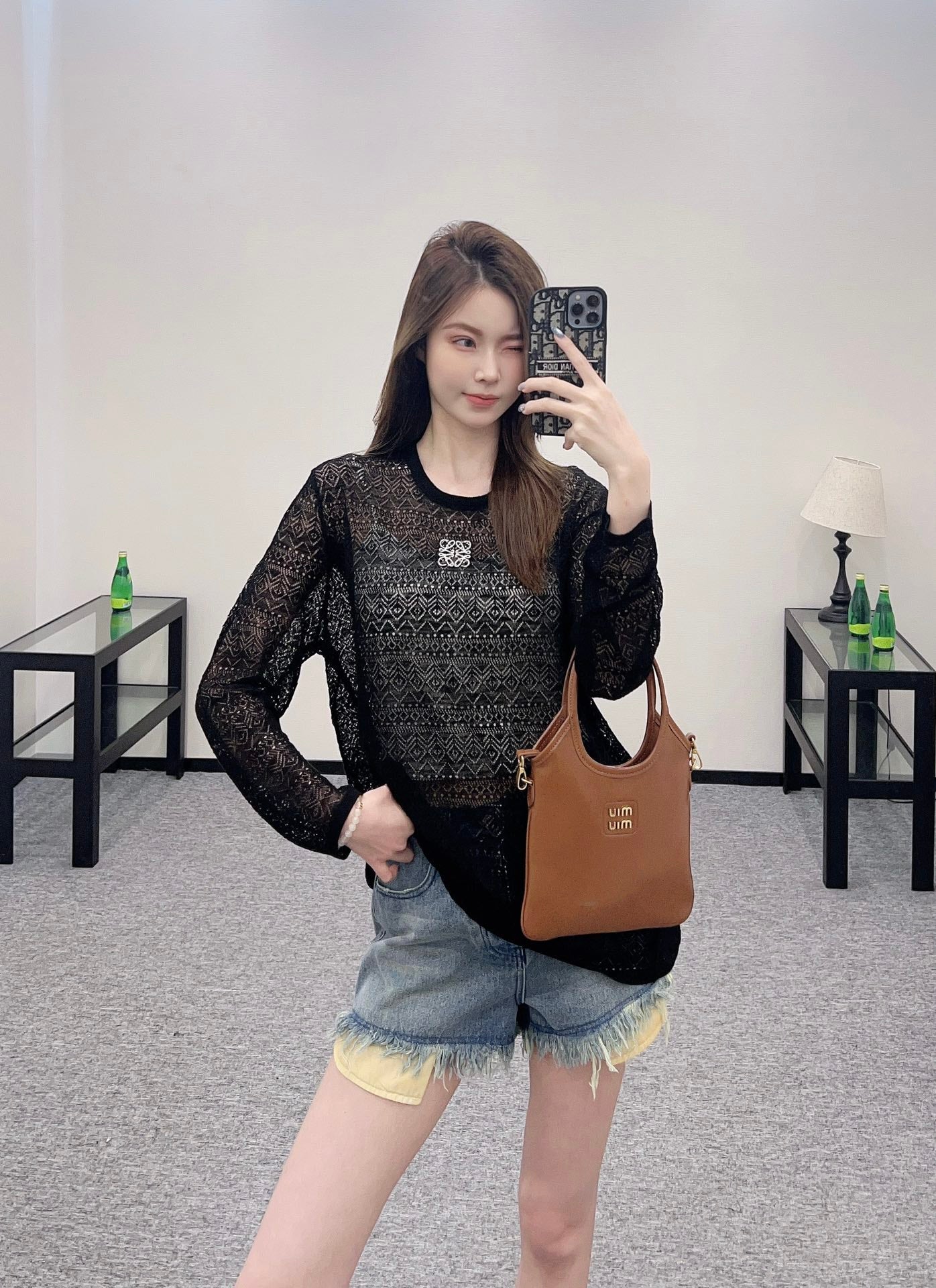 ♥2025 new product Hollow knitted long sleeves
