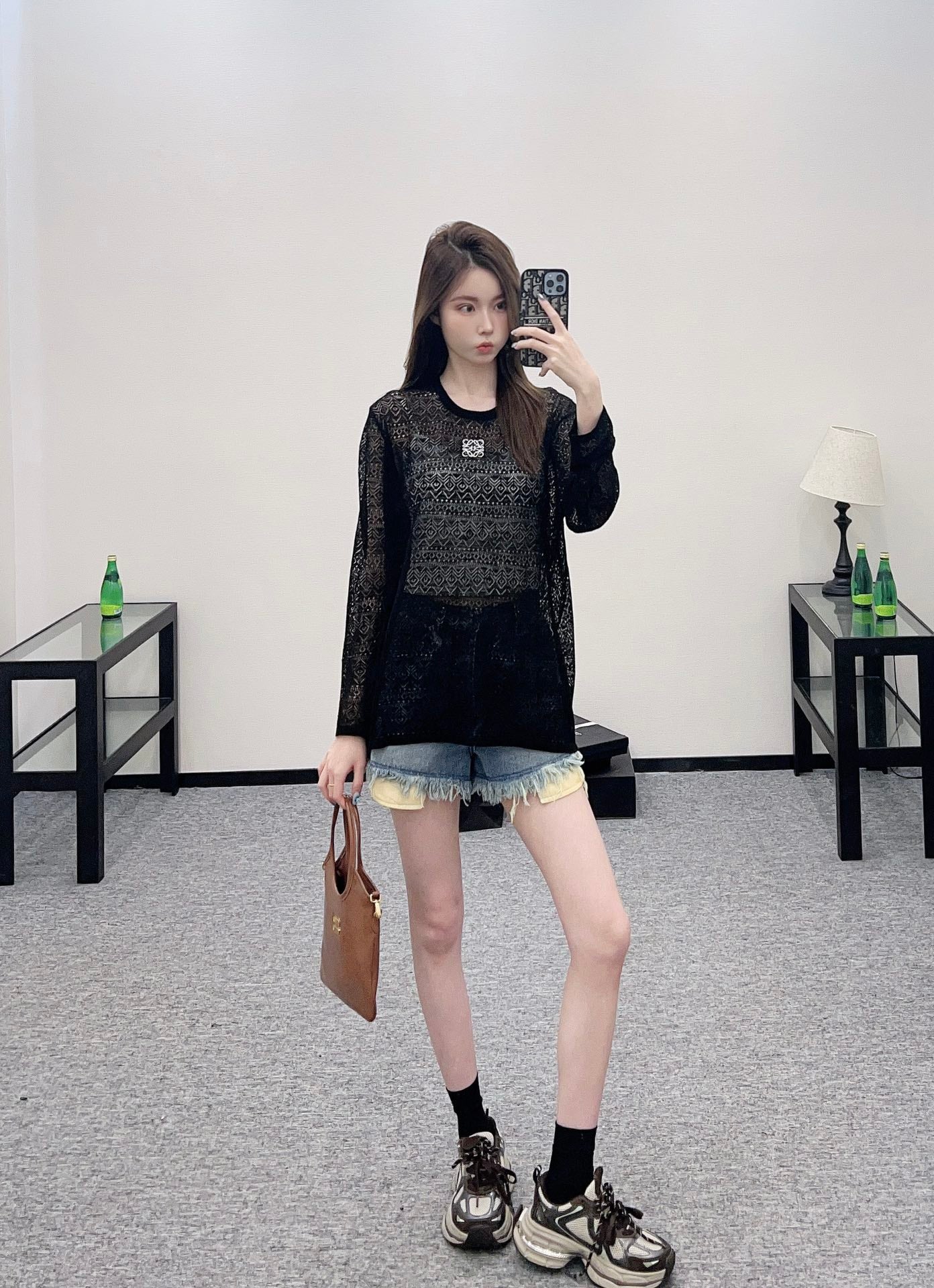♥2025 new product Hollow knitted long sleeves