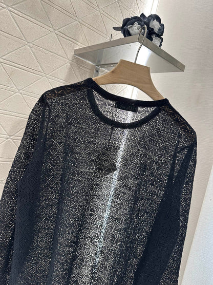 ♥2025 new product Hollow knitted long sleeves