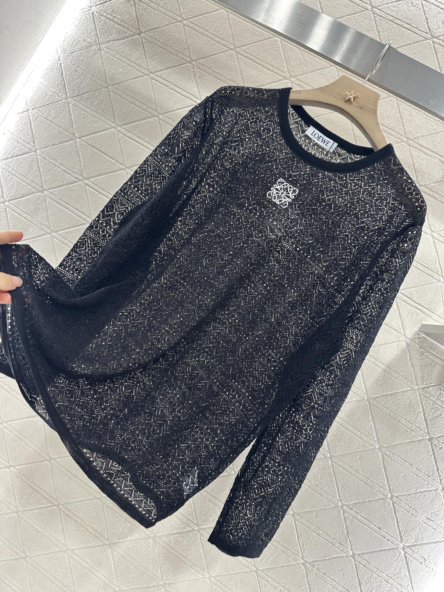 ♥2025 new product Hollow knitted long sleeves