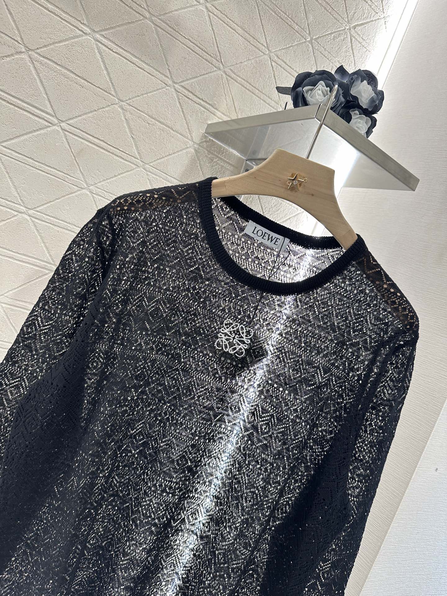 ♥2025 new product Hollow knitted long sleeves