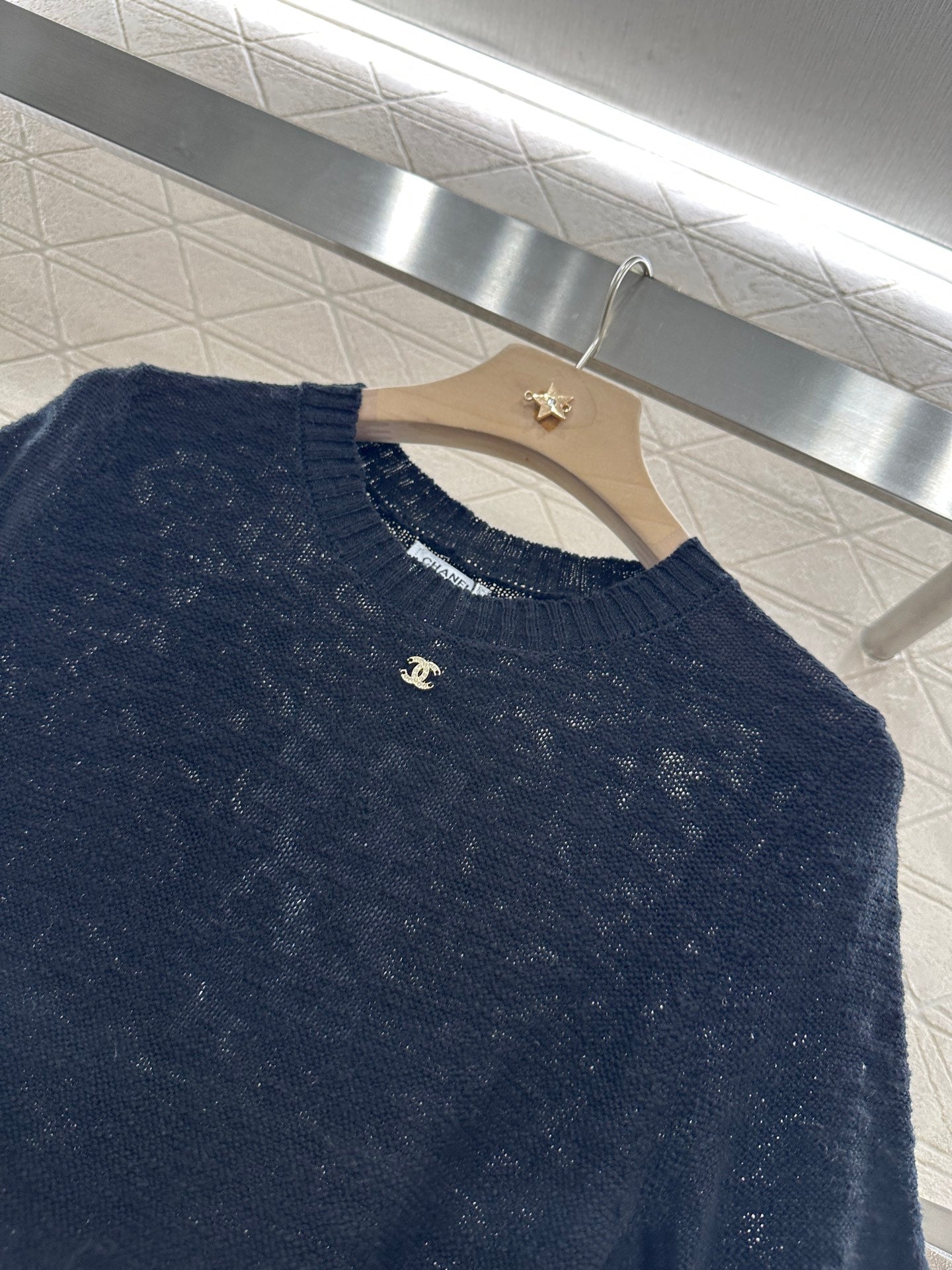 ♥2025 new product Embroidered knitted short sleeves