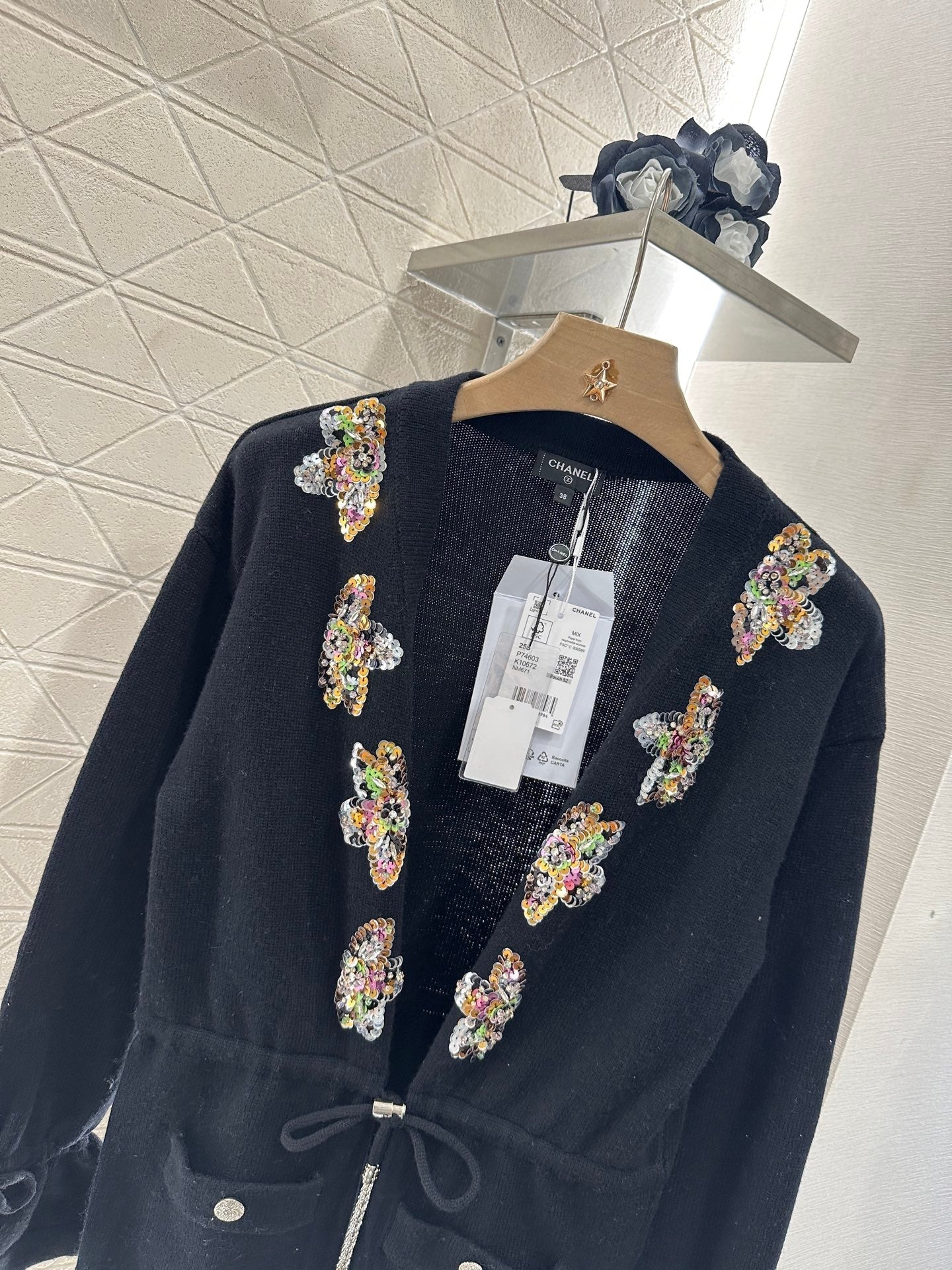 ♥2025 new product Beaded knitted cardigan