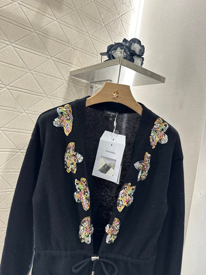 ♥2025 new product Beaded knitted cardigan