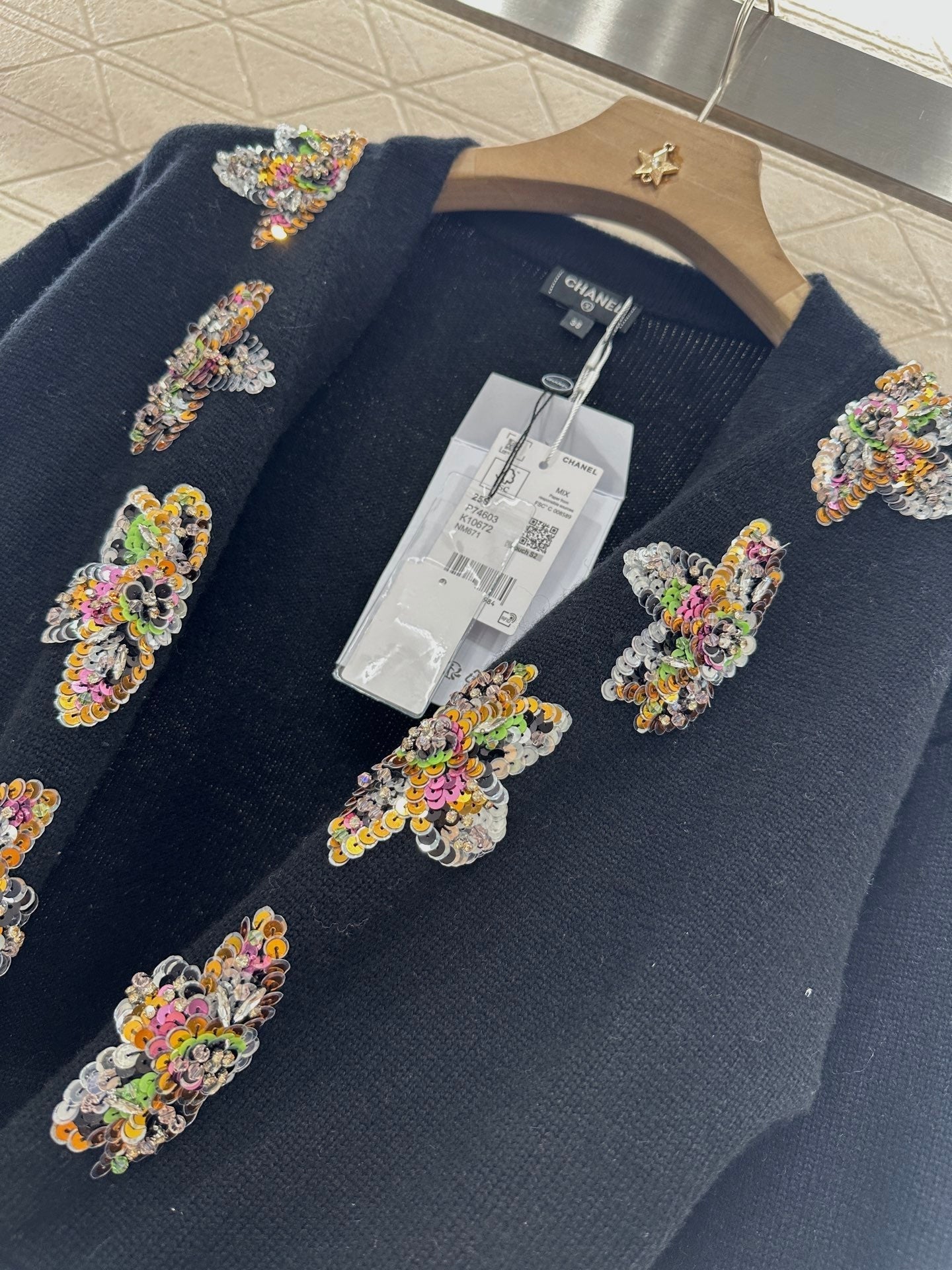 ♥2025 new product Beaded knitted cardigan