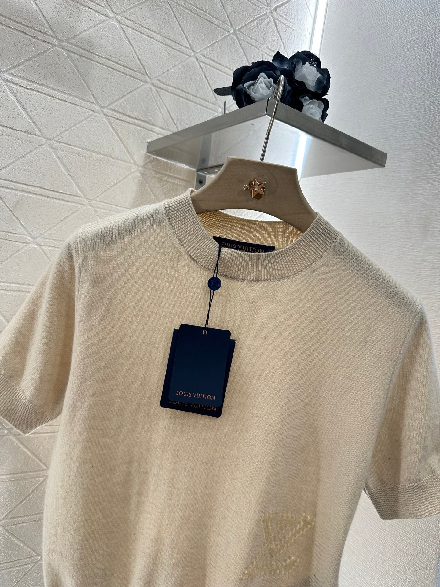 ♥2025 new products Embroidered knitted short sleeves