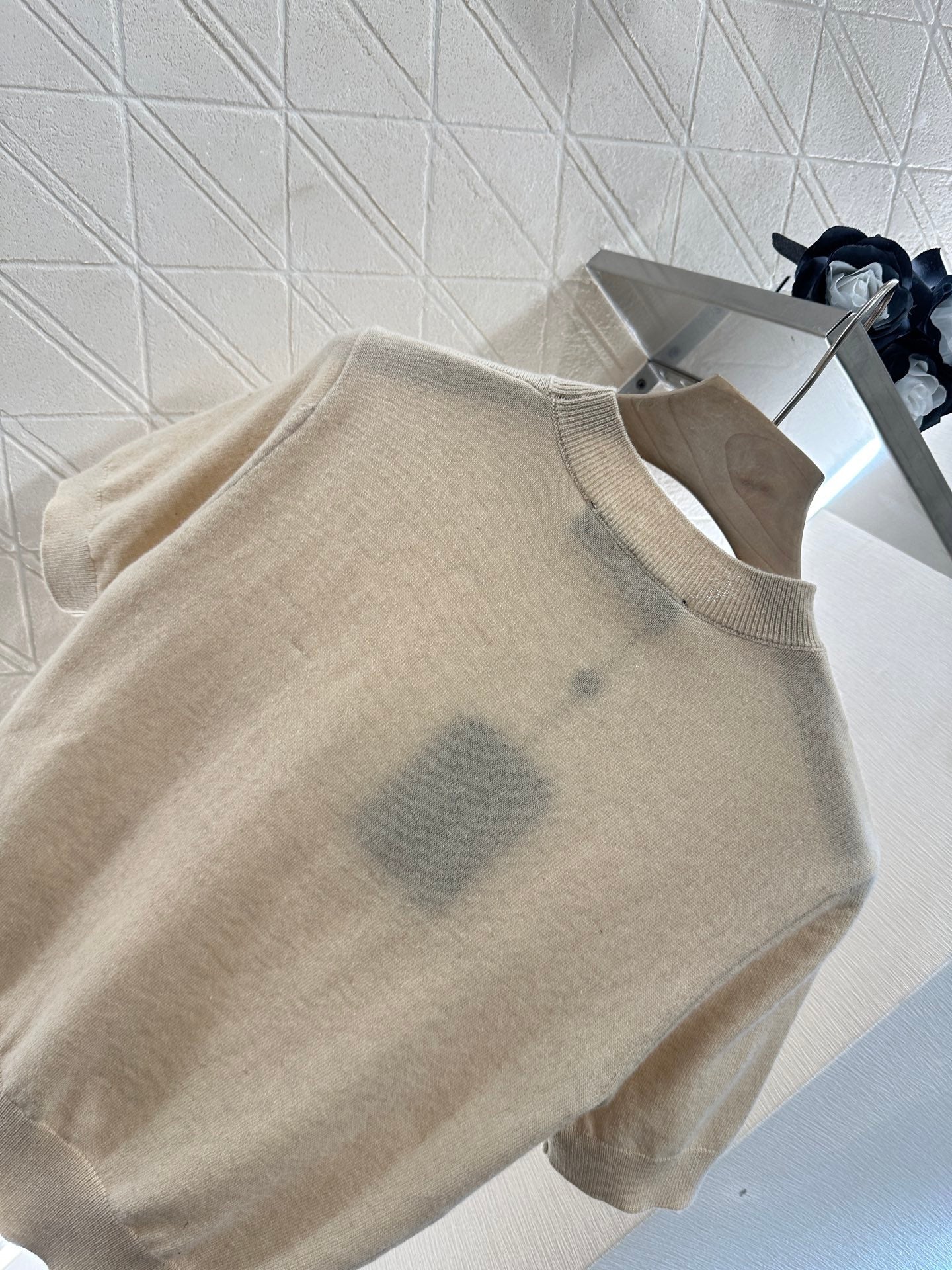 ♥2025 new products Embroidered knitted short sleeves