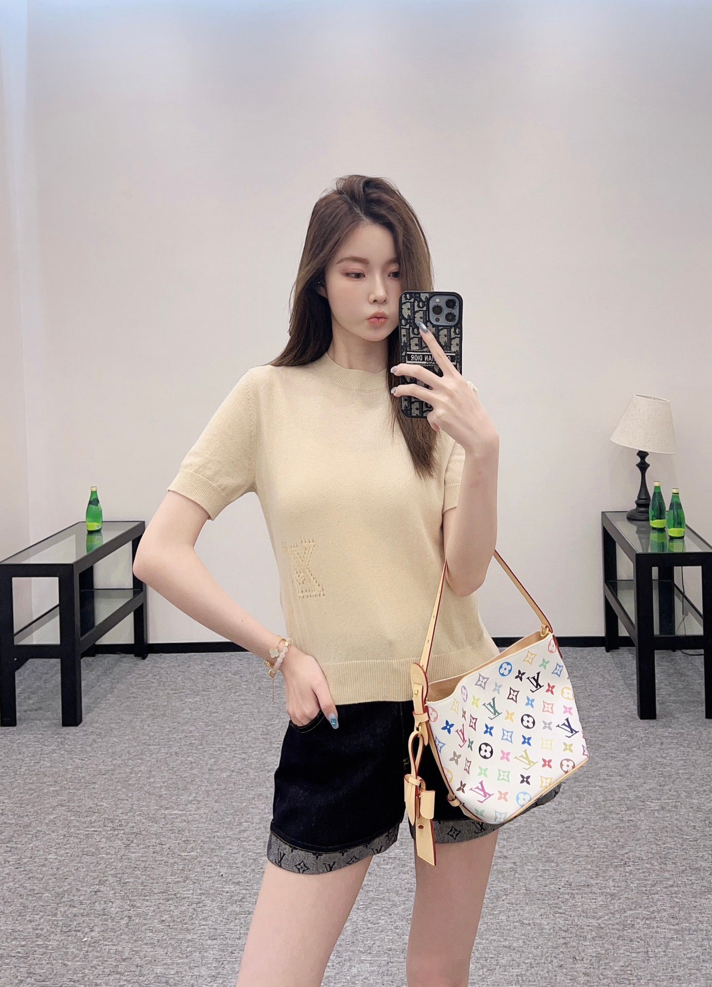 ♥2025 new products Embroidered knitted short sleeves