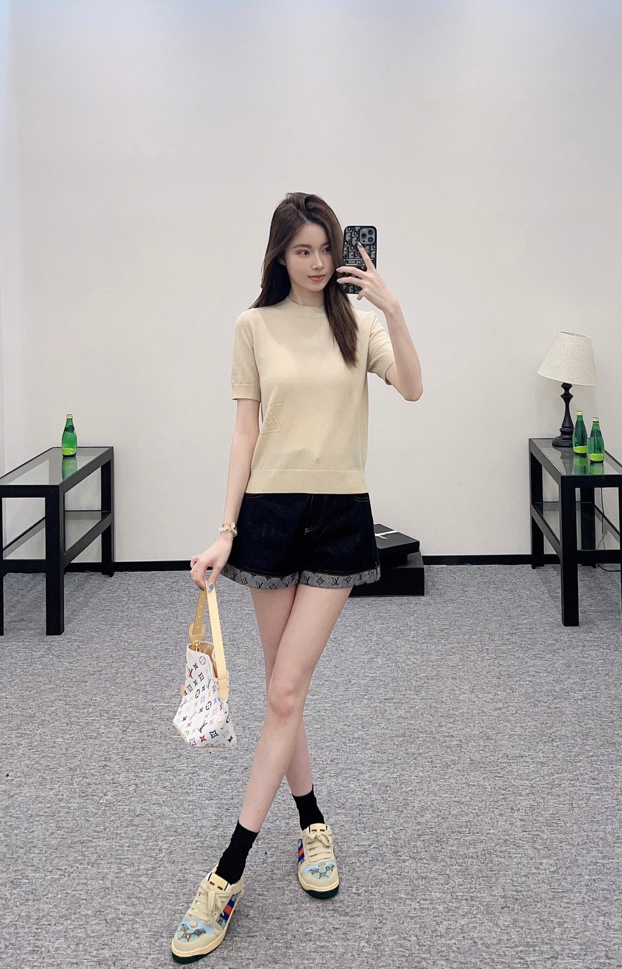 ♥2025 new products Embroidered knitted short sleeves