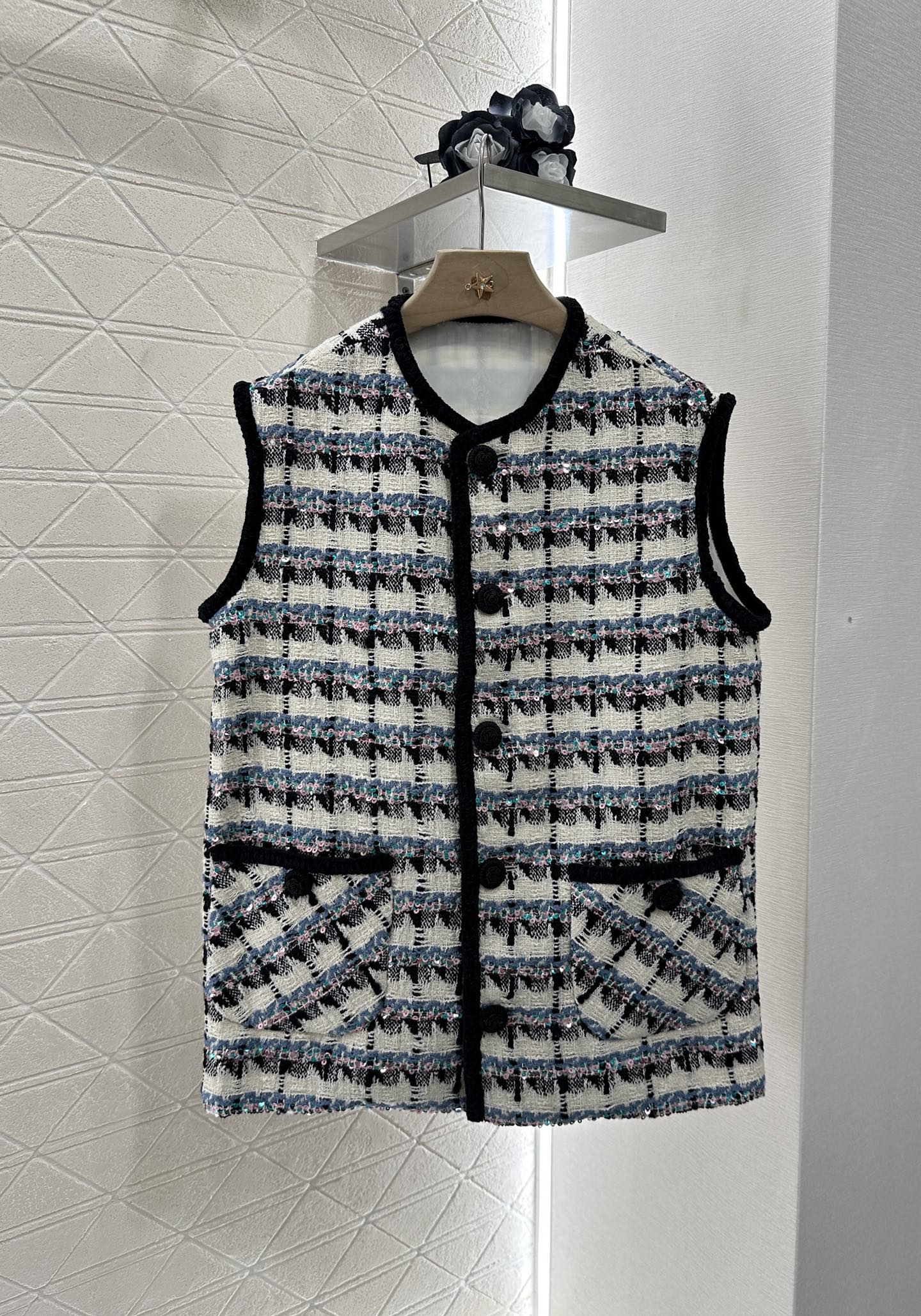 ♥2025 new product Sequined vest