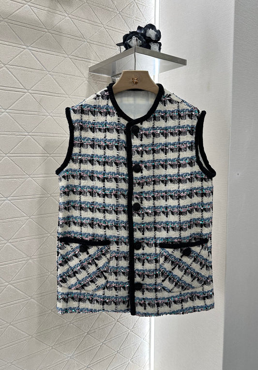 ♥2025 new product Sequined vest