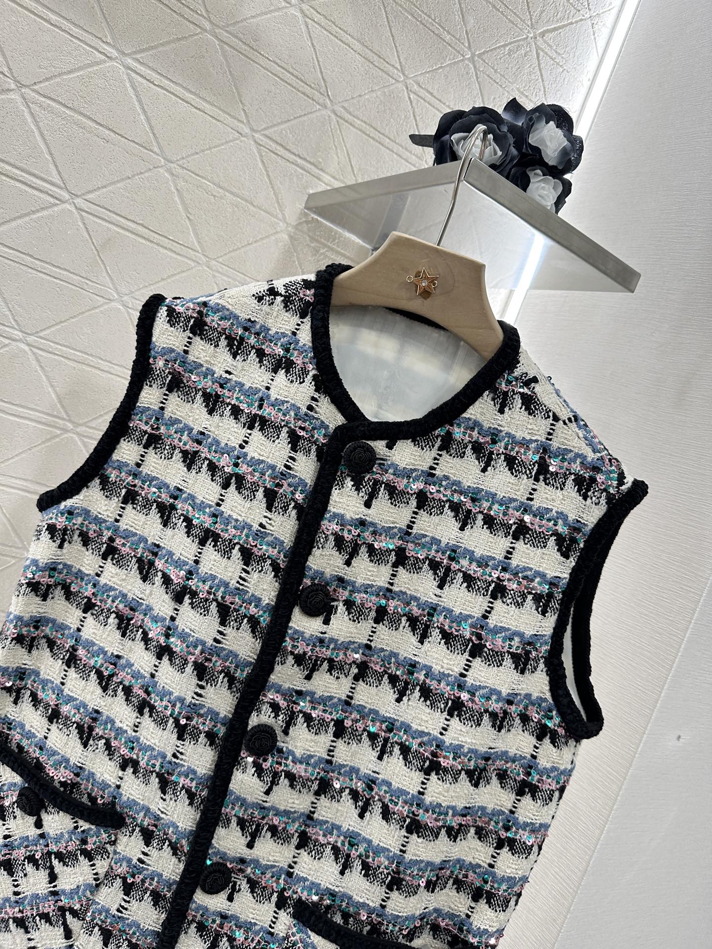 ♥2025 new product Sequined vest