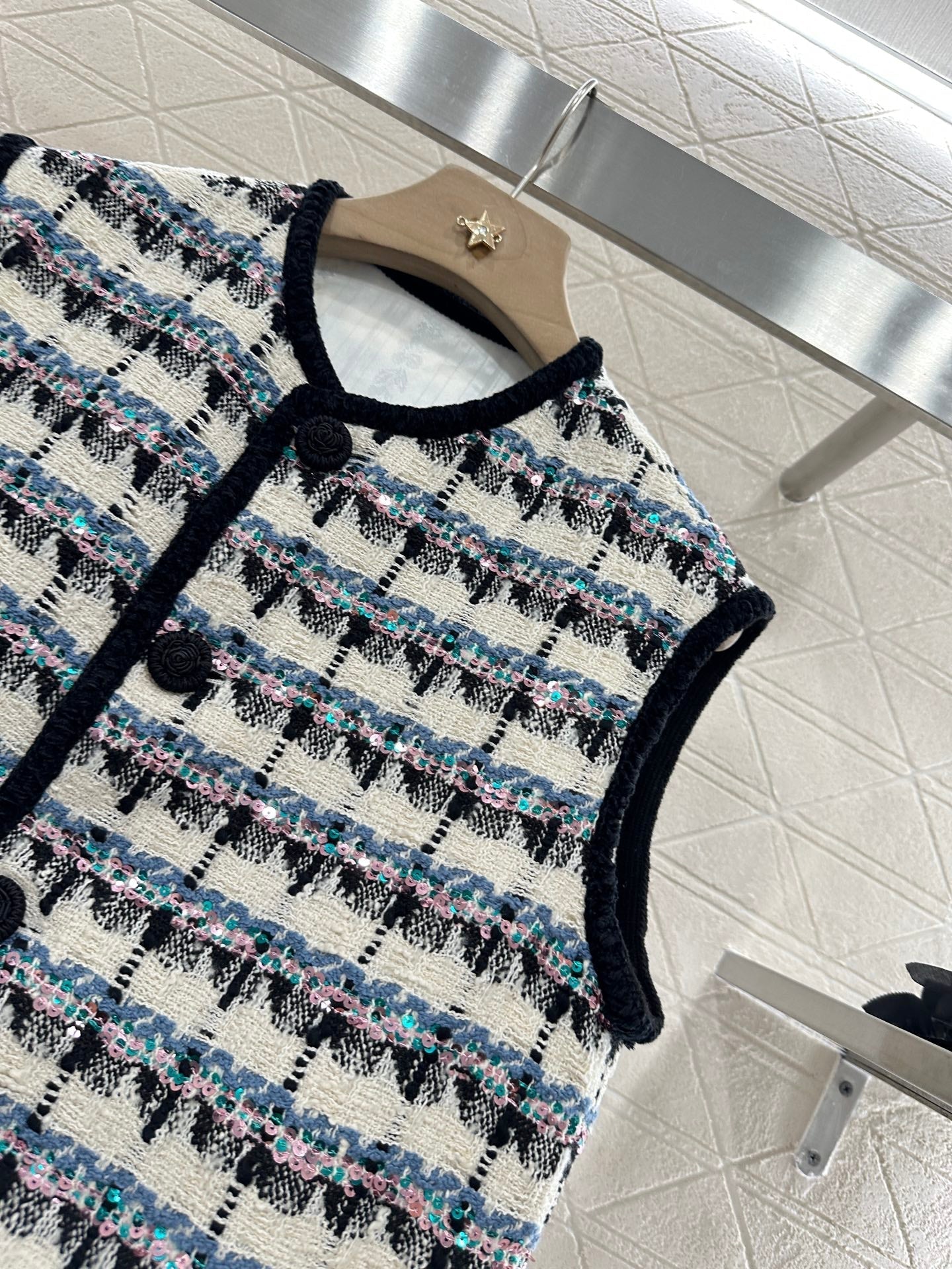 ♥2025 new product Sequined vest