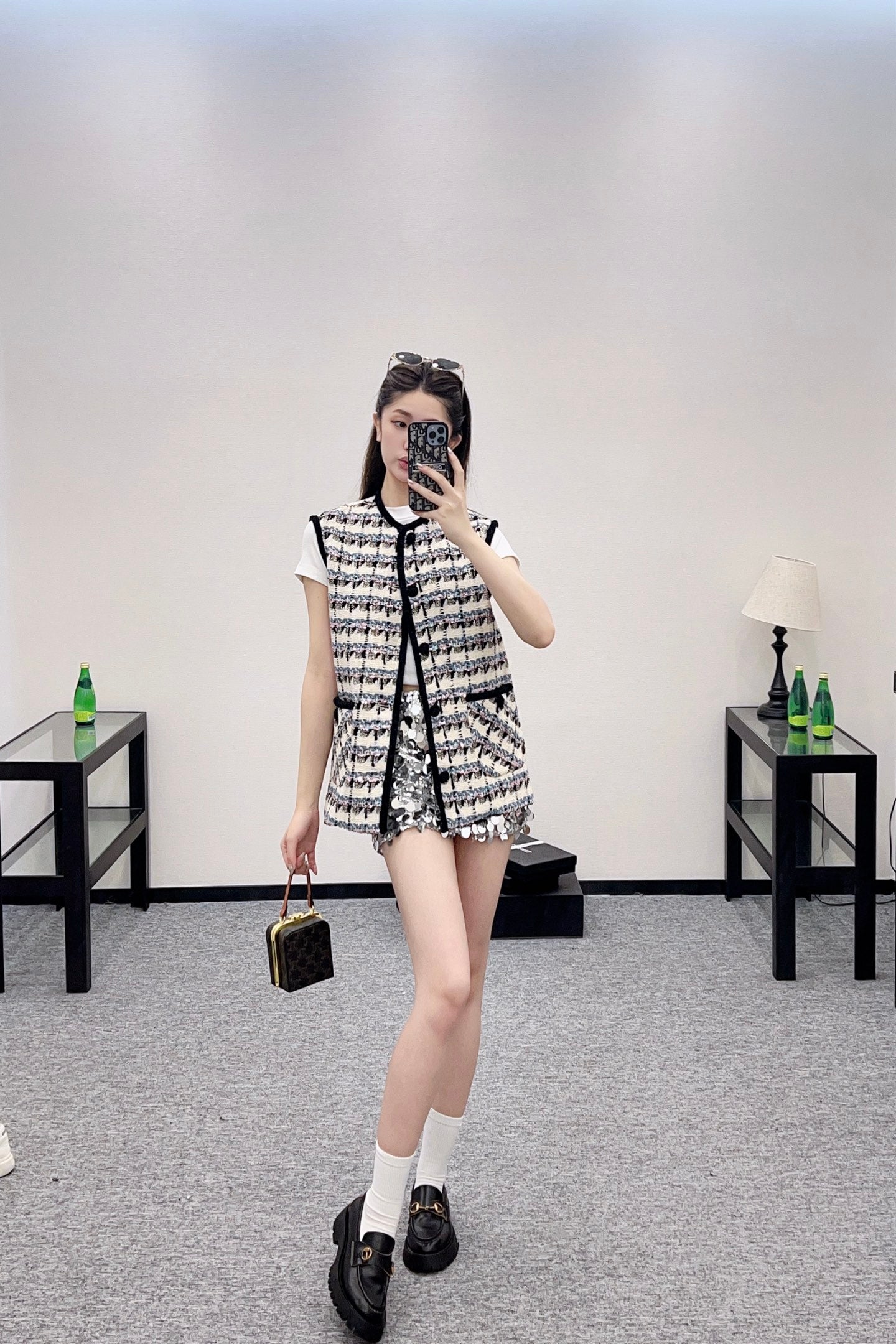 ♥2025 new product Sequined vest