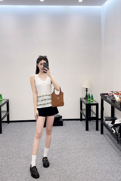 ♥2025 new product Embroidered knitted vest