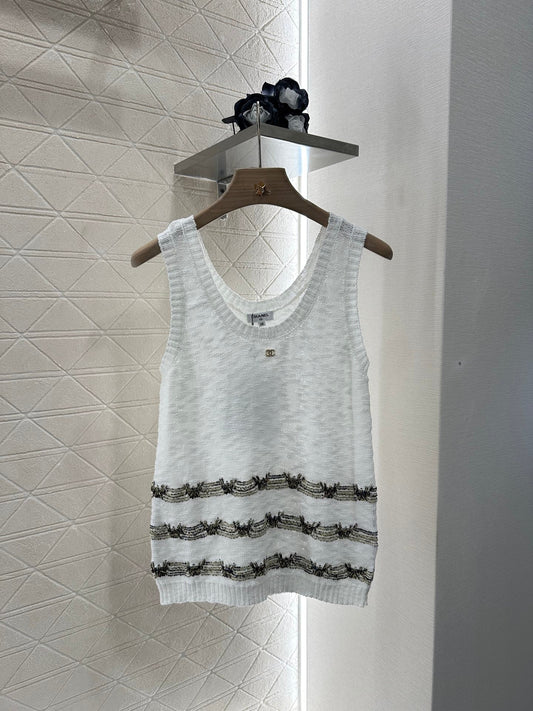 ♥2025 new product Embroidered knitted vest