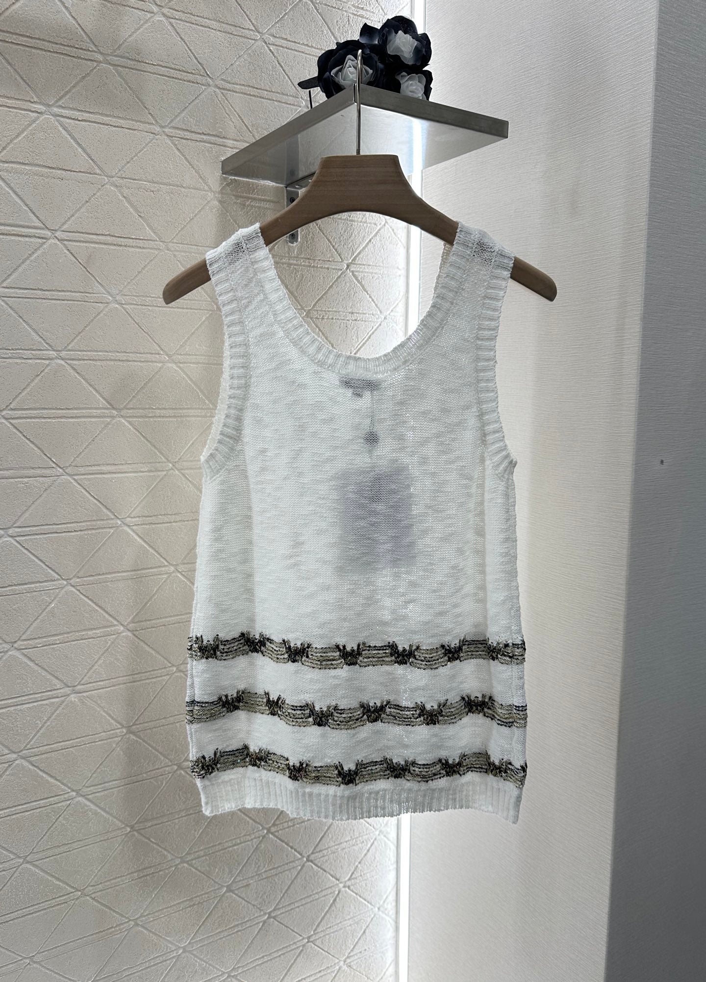 ♥2025 new product Embroidered knitted vest