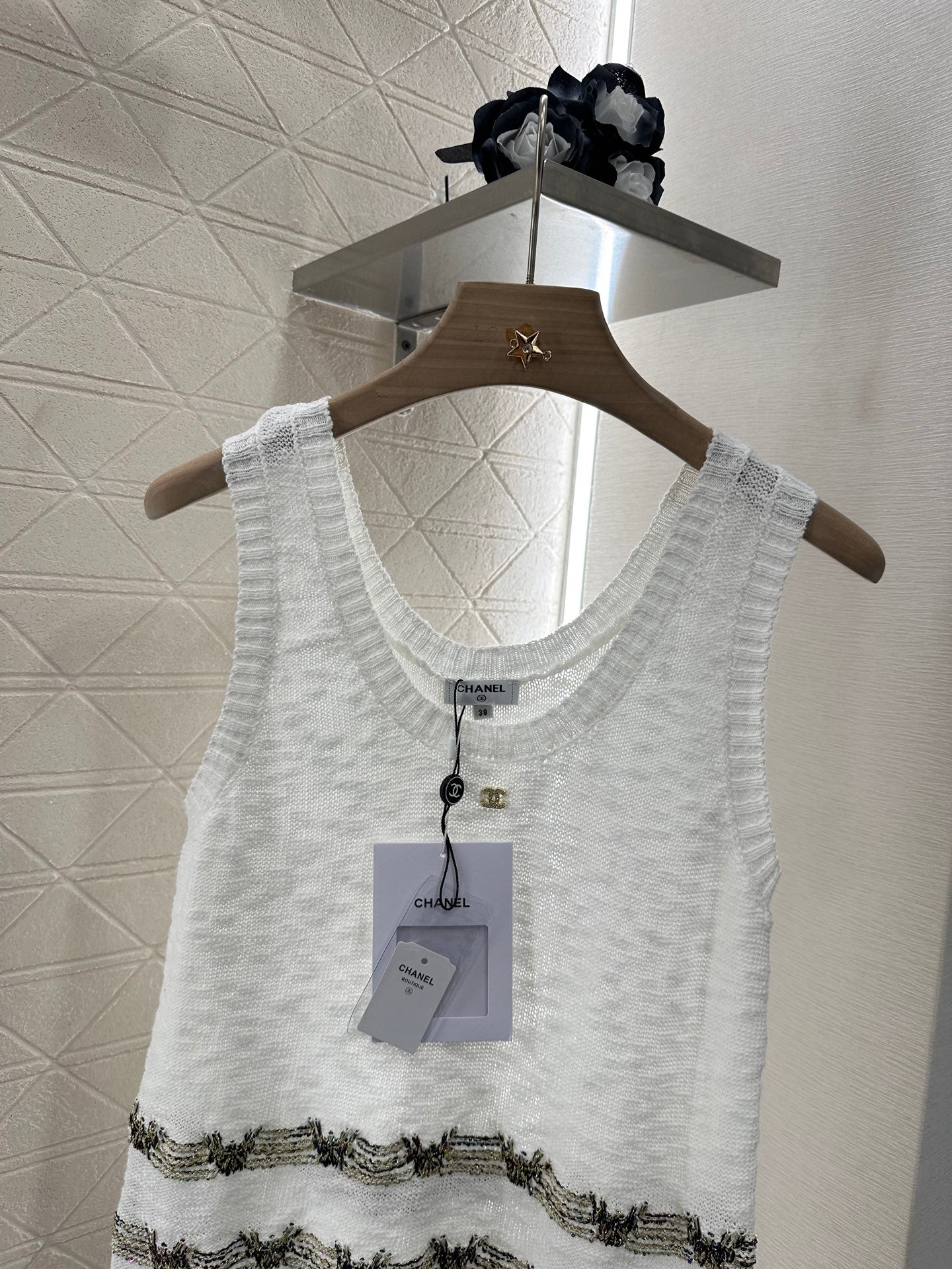 ♥2025 new product Embroidered knitted vest