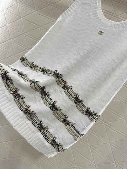 ♥2025 new product Embroidered knitted vest