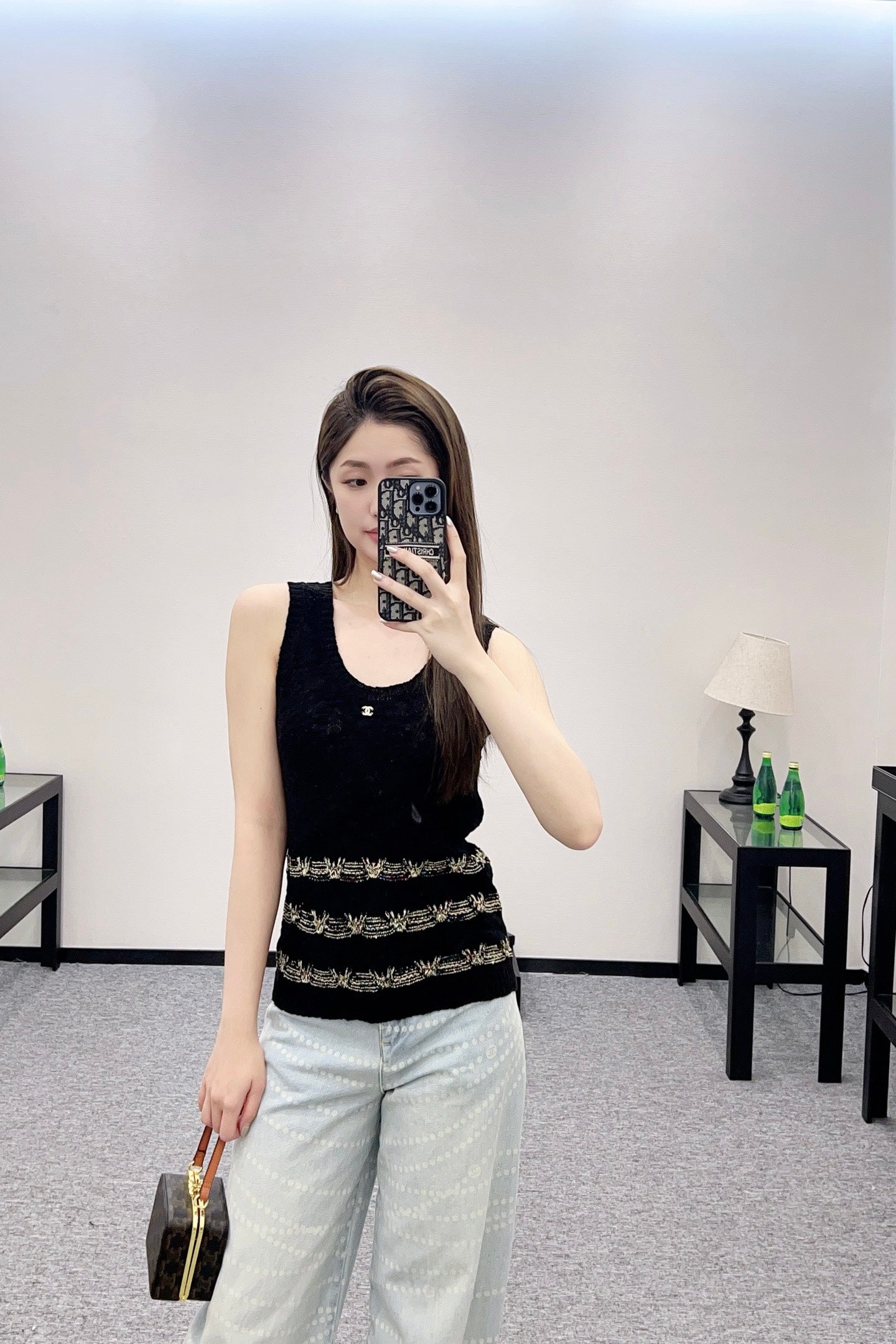 ♥2025 new product Embroidered knitted vest
