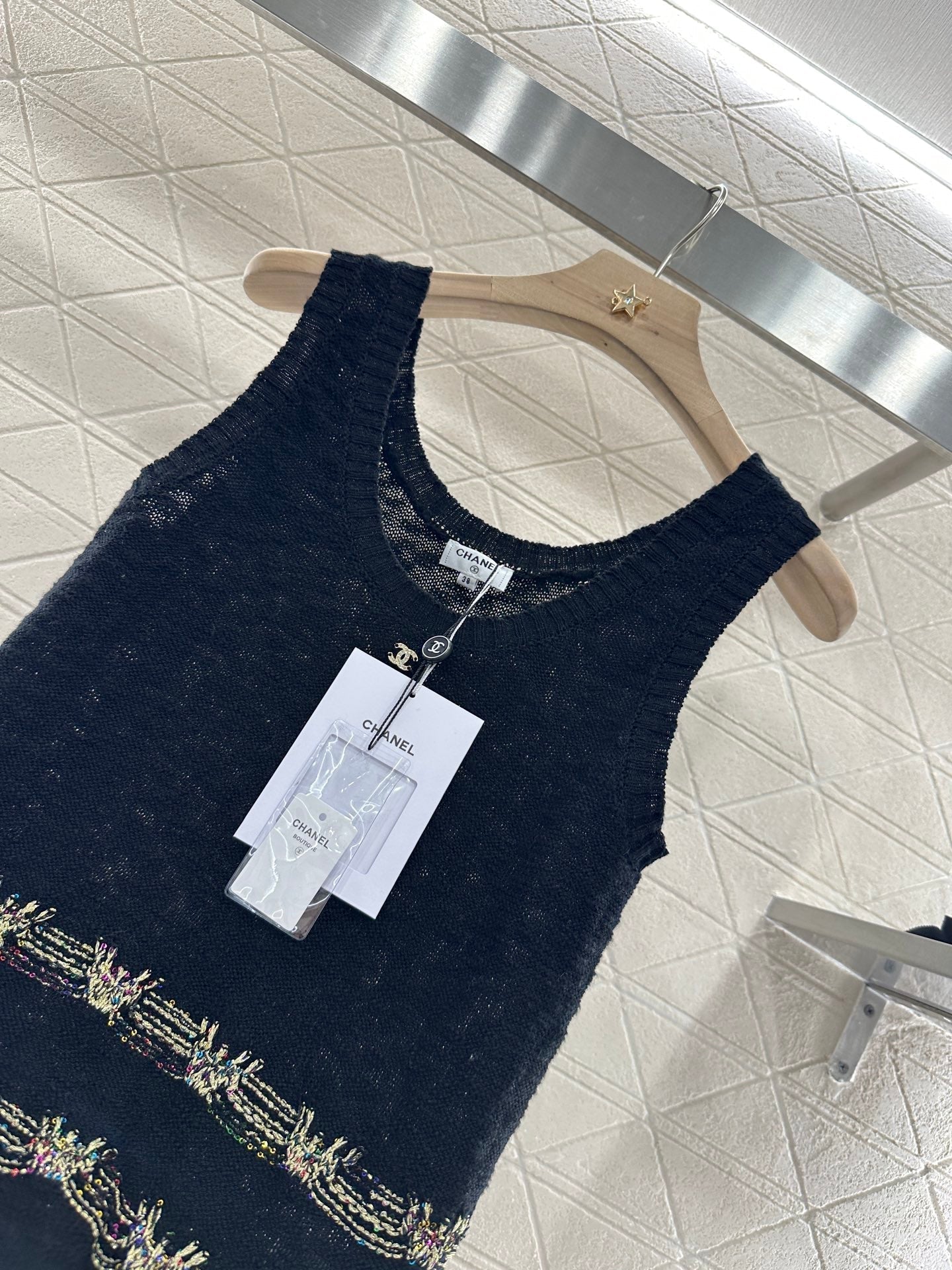 ♥2025 new product Embroidered knitted vest