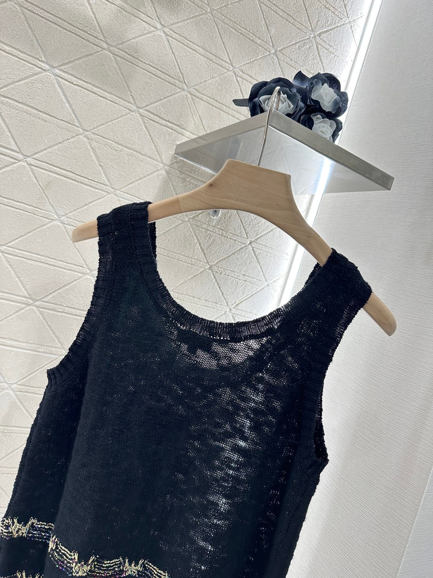 ♥2025 new product Embroidered knitted vest