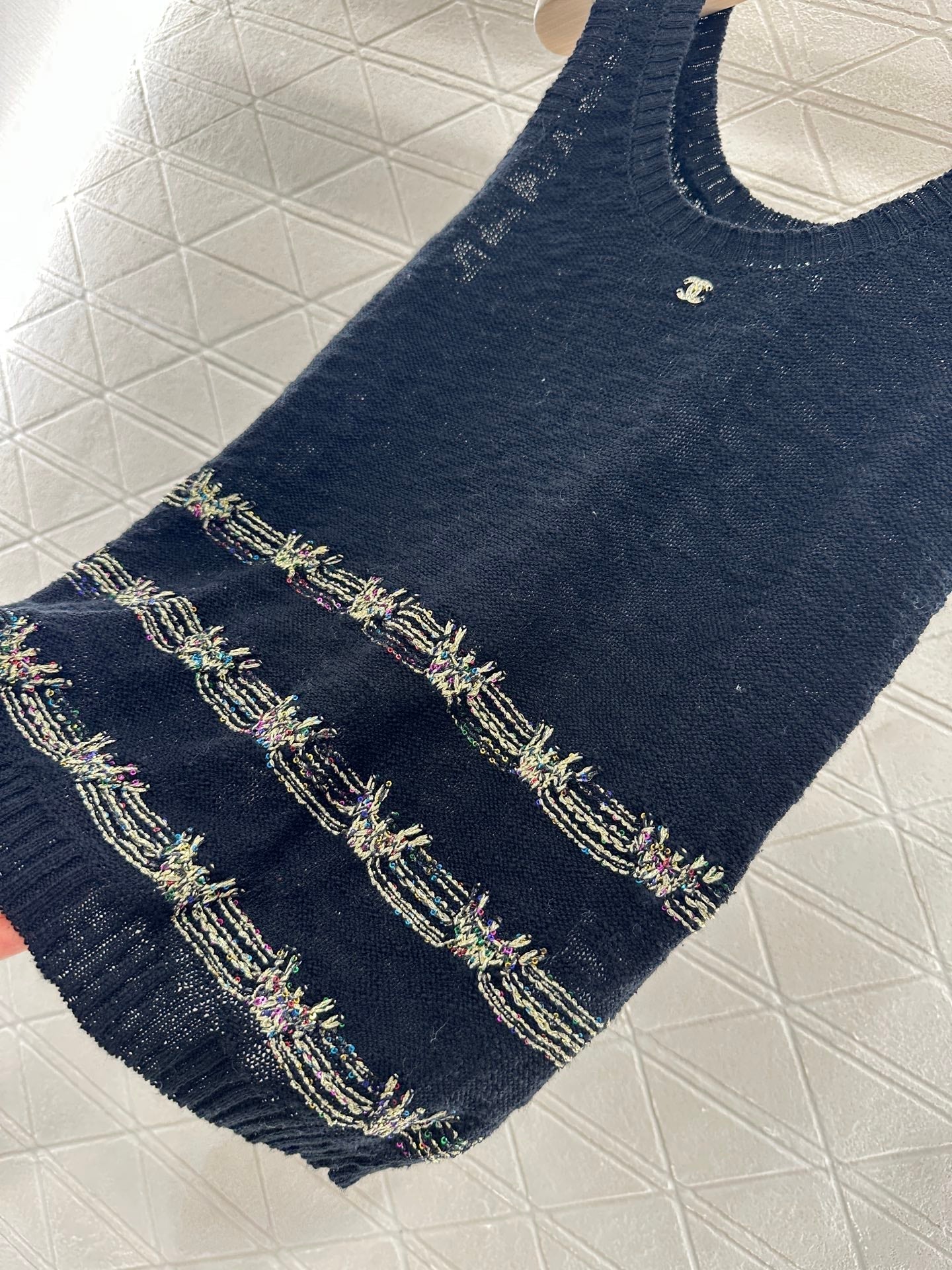 ♥2025 new product Embroidered knitted vest