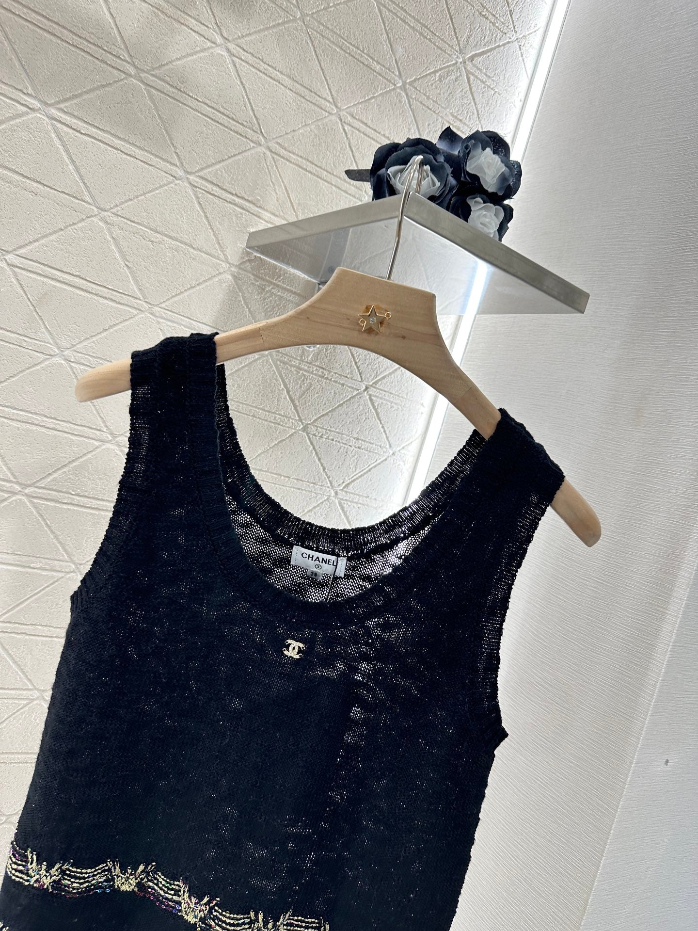 ♥2025 new product Embroidered knitted vest