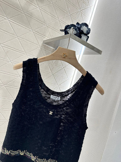 ♥2025 new product Embroidered knitted vest