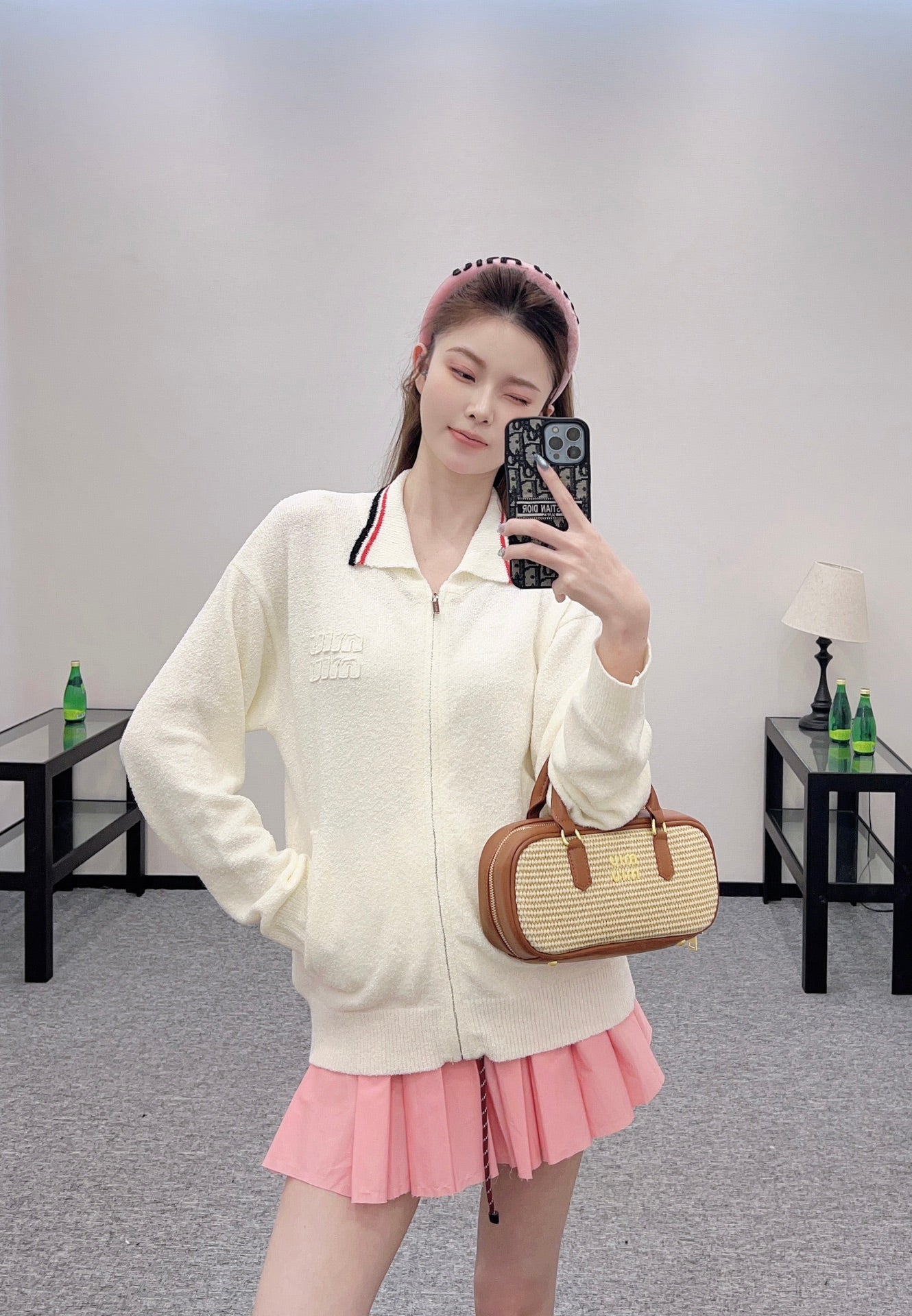 2025 new product Zipper knitted cardigan