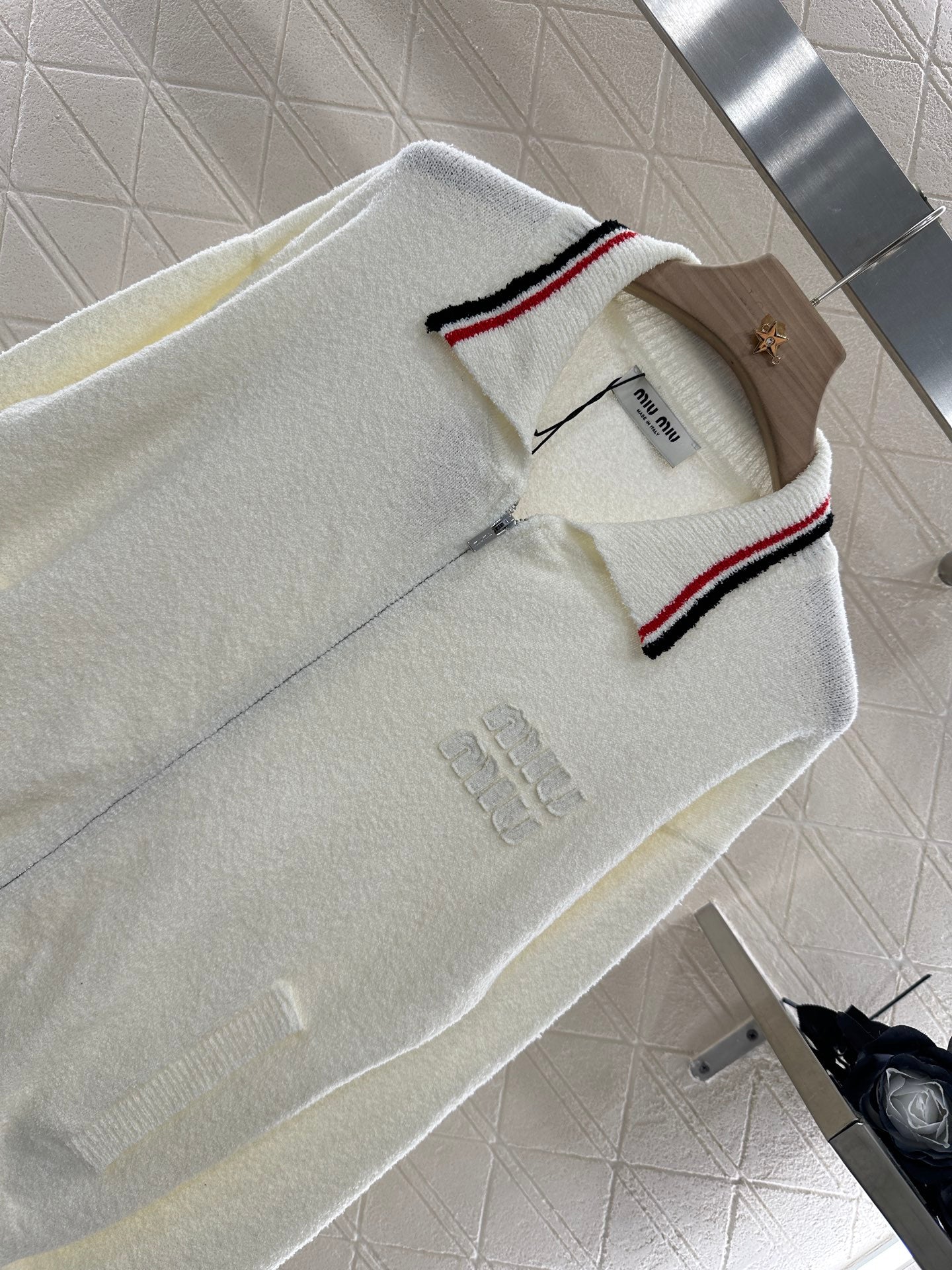 2025 new product Zipper knitted cardigan