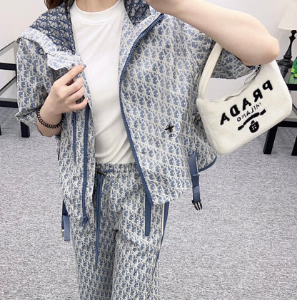 2025 new products Short-sleeved and long-pants suit