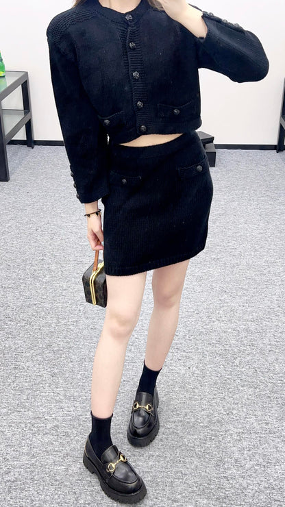 2025 new products Cardigan and skirt set