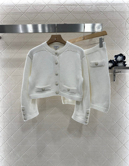 2025 new products Cardigan and skirt set