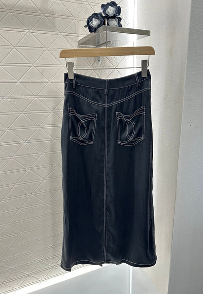 2025 new product Vest slit long skirt suit