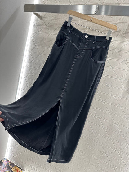 2025 new product Vest slit long skirt suit