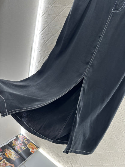 2025 new product Vest slit long skirt suit