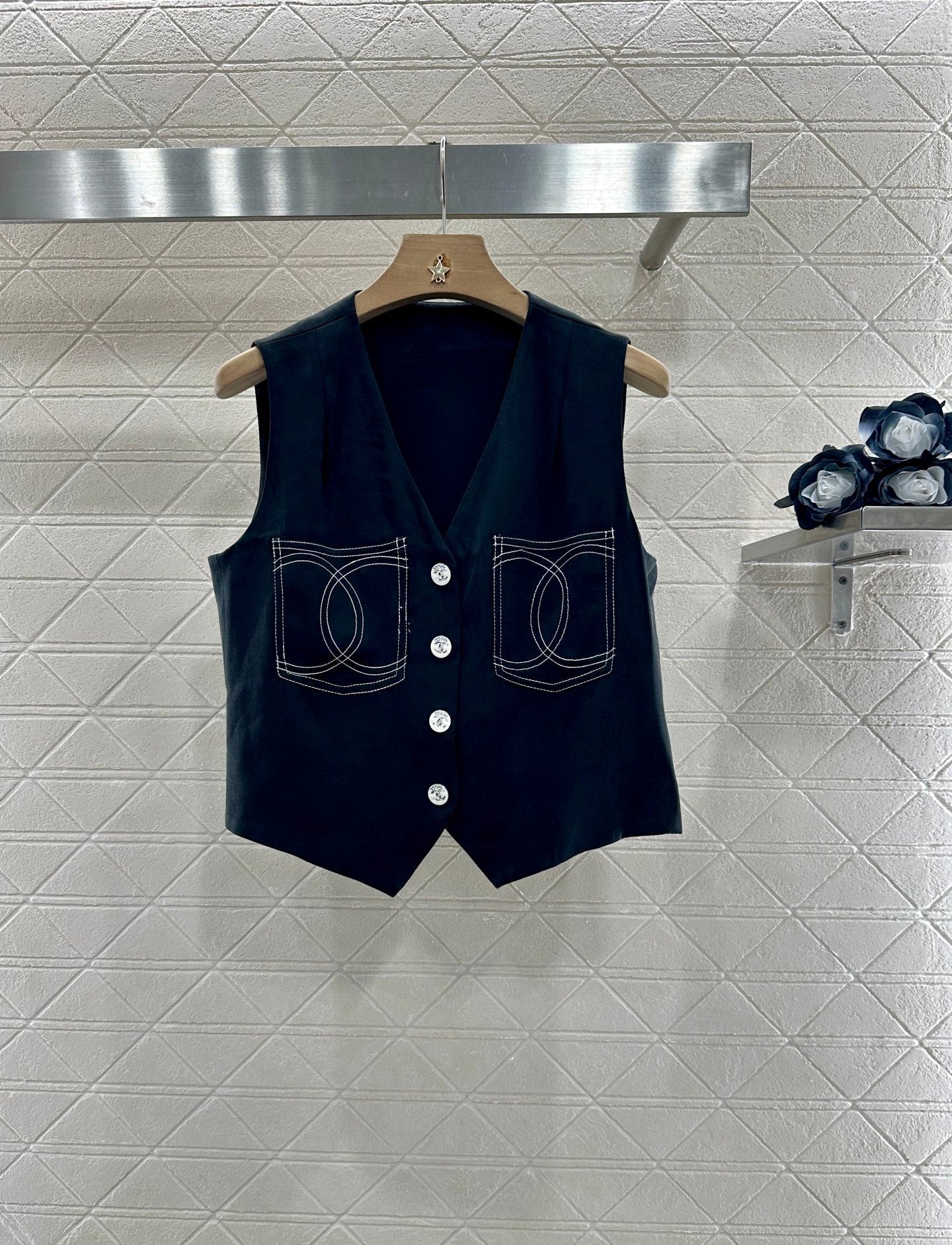 2025 new product Vest slit long skirt suit