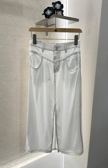 2025 new product Vest slit long skirt suit