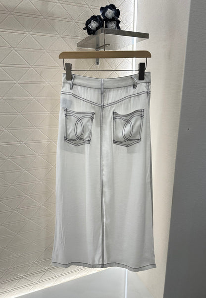 2025 new product Vest slit long skirt suit