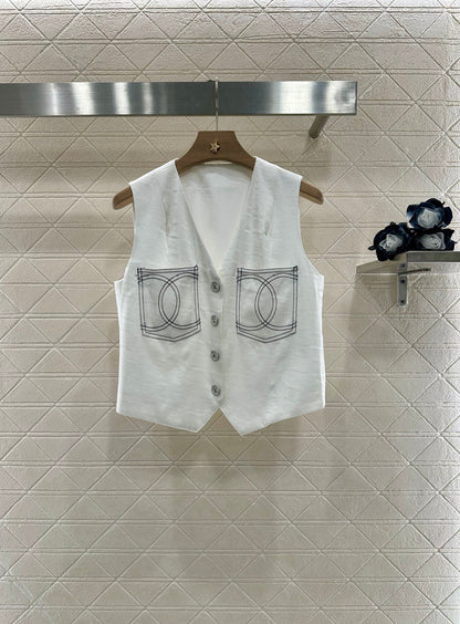 2025 new product Vest slit long skirt suit