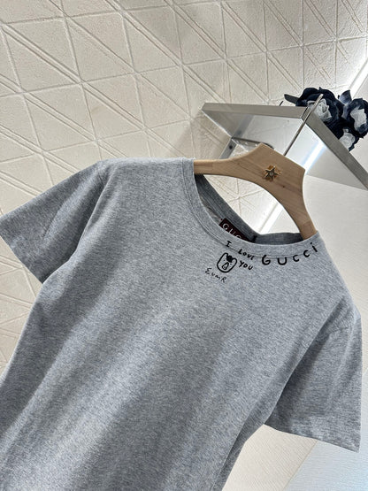 2025 new products Printed slim fit letters 𝑇𝑒𝑒