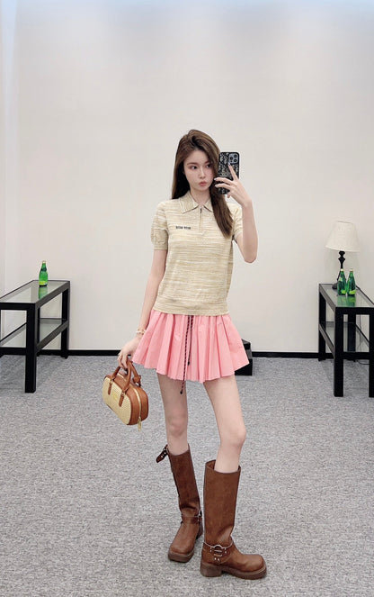 2025 new products Knitted short sleeves