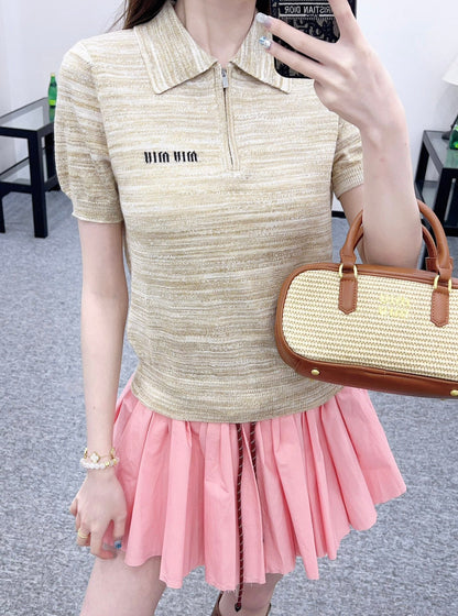2025 new products Knitted short sleeves